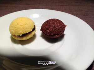 raw macarons at The Beginnings - Skolas in Riga