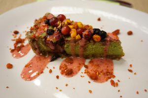 Avocado cake (Vegan). at The Beginnings - Skolas in Riga