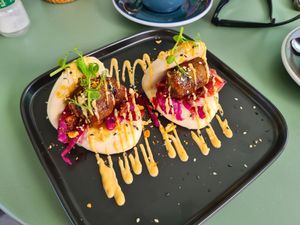 Bao buns at Kafe 5999 in Willemstad