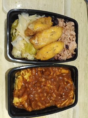 Cuban bowl (left) cowboy Mac(right) at Rays Vegan Soul in St Petersburg