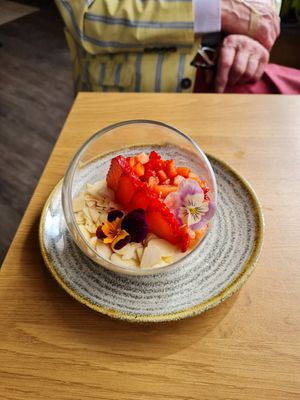 Panna cotta at Mangosteen in Portsmouth