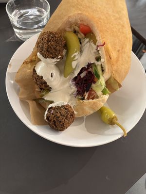 Falafel Pita  at Elli's Falafel in Stockholm
