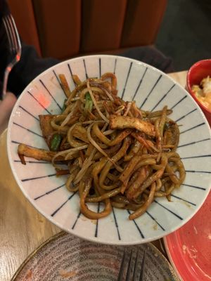 yaki udon w tofu  at Hawkers in Windermere