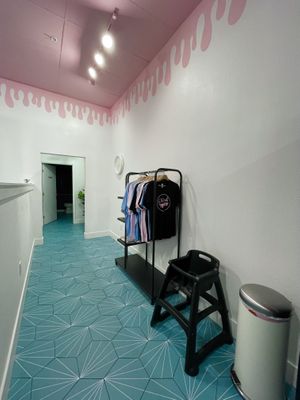 Bathroom and T-shirt   at Oh Yeah Creamery in Tampa