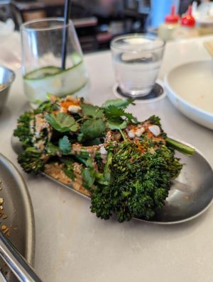 Charred broccolini at Hello Beasty in Auckland