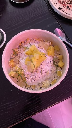 Pineapple and coconut dessert. Delish  at Hello Beasty in Auckland