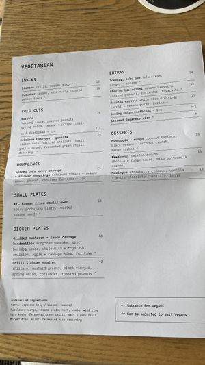 Veggie menu #Veganuary at Hello Beasty in Auckland