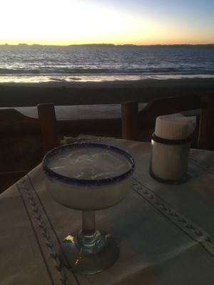 Margarita sunset at Lora Loka in La Manzanilla