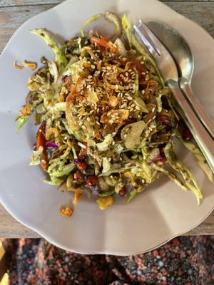 Burmese salad  at Pait Tine Taung in Koh Phangan