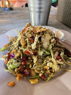 Burmese salad  at Pait Tine Taung in Koh Phangan