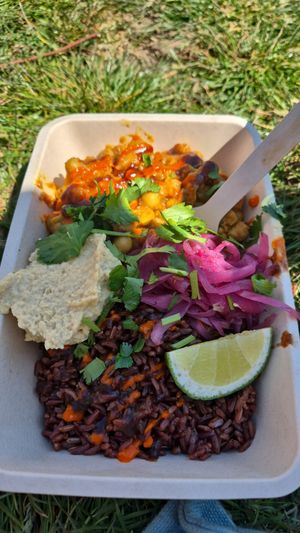 Chickpea curry at Yom in Knebworth