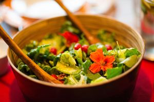 salad at Casale Hortensiae in Orte