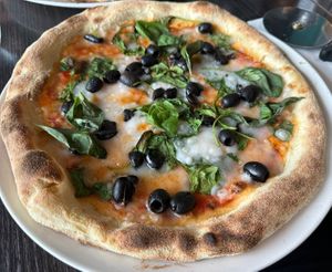 Vegan pizza   at Castello Italia in Carrickfergus