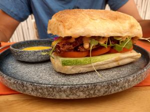 Marinated Tofu sandwich at HeyBong - The Healthy Secrets  in Siem Reap