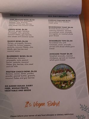 Menu  at HeyBong - The Healthy Secrets  in Siem Reap