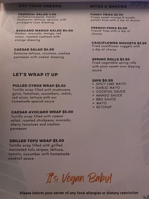 Menu  at HeyBong - The Healthy Secrets  in Siem Reap