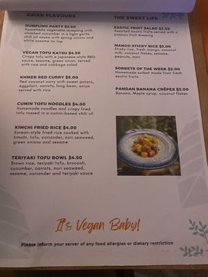 Menu  at HeyBong - The Healthy Secrets  in Siem Reap