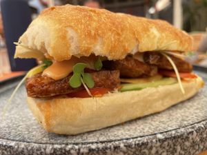 The almighty tofu sandwich!! My kids couldn’t get enough!   at HeyBong - The Healthy Secrets  in Siem Reap