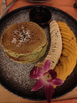 Pancakes - delicious! at HeyBong - The Healthy Secrets  in Siem Reap