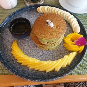Pandan pancakes at HeyBong - The Healthy Secrets  in Siem Reap