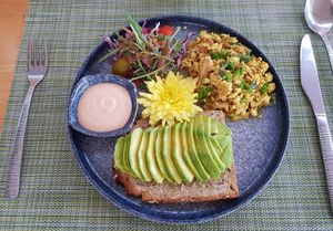 Scrambled tofu & avocado on toast at HeyBong - The Healthy Secrets  in Siem Reap