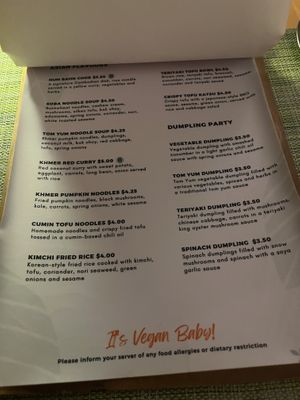 Menu  at HeyBong - The Healthy Secrets  in Siem Reap