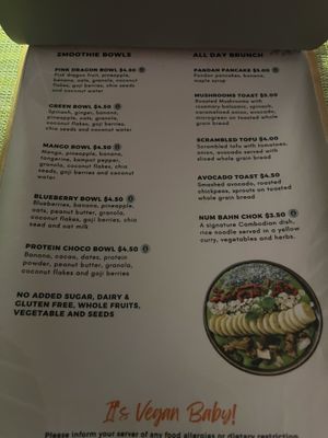 Menu  at HeyBong - The Healthy Secrets  in Siem Reap