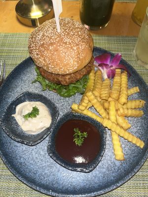 Tropical chicken burger  at HeyBong - The Healthy Secrets  in Siem Reap