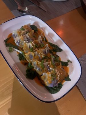 Tom yum dumpling  at HeyBong - The Healthy Secrets  in Siem Reap