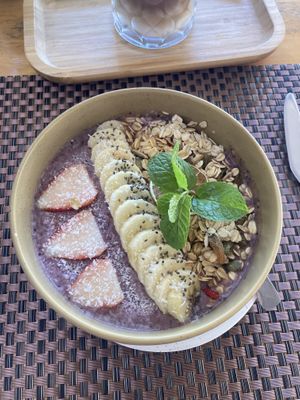 Blueberry smoothie bowl  at HeyBong - The Healthy Secrets  in Siem Reap