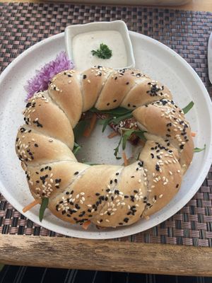 Tofu teriyaki bagel  at HeyBong - The Healthy Secrets  in Siem Reap