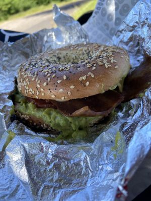 Vegan hot chick  at Bross Bagels - St James in Edinburgh