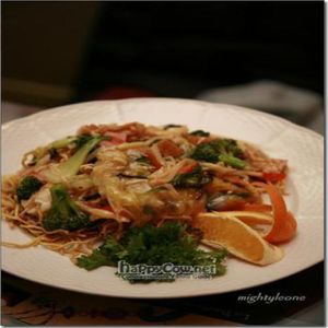 Fried noodles at Zen Gardens - Quebec in Quebec