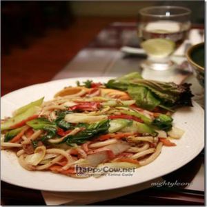 fried u-dong at Zen Gardens - Quebec in Quebec