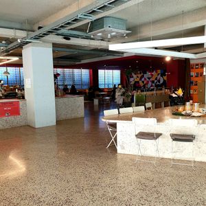 interior at Flour Artisan Bakery in Seoul