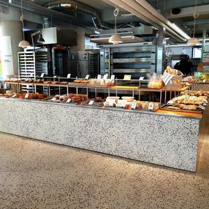 display at Flour Artisan Bakery in Seoul