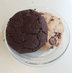 Chocolate cookie & walnut cookie at Flour Artisan Bakery in Seoul