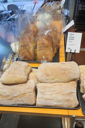 plain ciabatta (vegan option) at Flour Artisan Bakery in Seoul