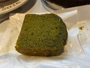 Matcha pound cake  at Flour Artisan Bakery in Seoul