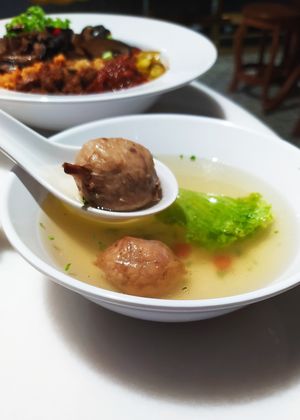 Soup for Mushroom Noodle  at Lian Xin - 莲芯膳坊 in Central Singapore