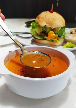 Soup of the day - Tomato soup at Lian Xin - 莲芯膳坊 in Central Singapore