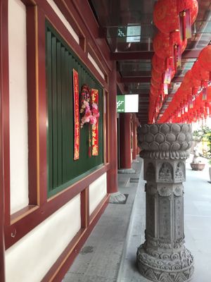 Hidden but pleasant location of veg. eatery.  at Lian Xin - 莲芯膳坊 in Central Singapore