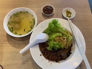 $4 mushroom noodles, would be great if they can provide more noodle options  at Lian Xin - 莲芯膳坊 in Central Singapore