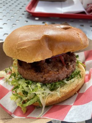 Beyond (veggie burger) it was okay   at Cascades in Nassau
