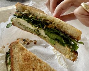 Caprese on Market Bread  at Tandem Bakery & Cafe in Missoula