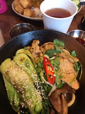 Udon noodle special (if looking for meaty texture and flavours, you won’t be disappointed)  at BUDDHA TASTE in South East London