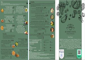 Menu from November 2025 (1 of 2) at BUDDHA TASTE in South East London