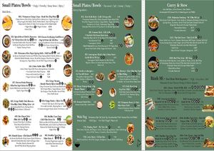 Menu from November 2025 (2 of 2) at BUDDHA TASTE in South East London