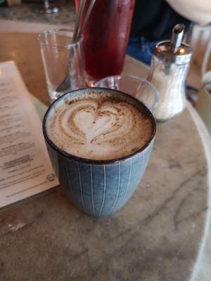 Chai Latte with soy milk at Bio Cafe Blütezeit in Vienna