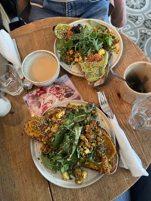 Hokkaido and avocado bread  at Bio Cafe Blütezeit in Vienna